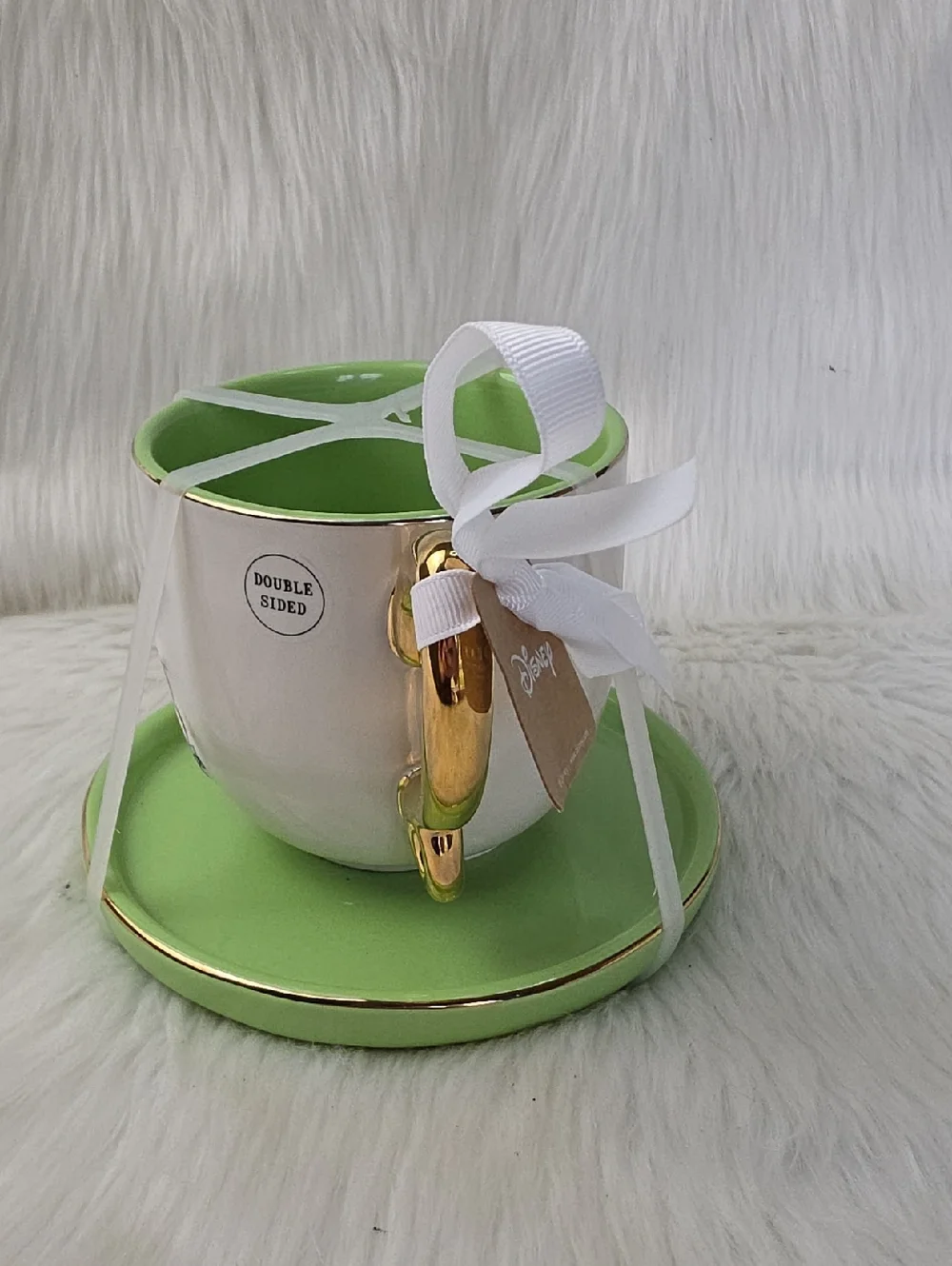 RAE DUNN Artisan Collection Disney Princess Tinkerbell Collectible Cup Plate NEW
